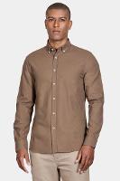 Camisa Manga Longa Move Slim Oxford Button Down Planalto Cáqui - 1