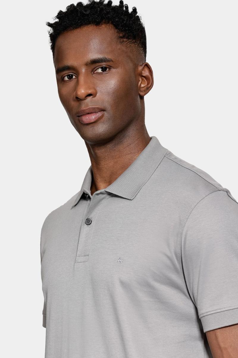Polo Aramis Interlock Pima Granito - 4