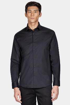 Camisa Aramis Aramis Manga Longa Regular Tricoline Preto