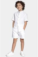 Camisa Aramis Algodão Manga Curta Gola Padre Branco - 2