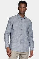 Camisa Aramis Manga Longa Regular Flamê Azul - 1