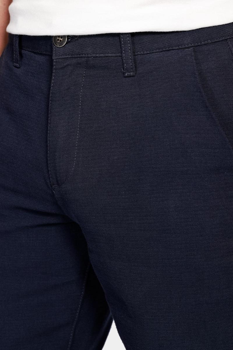 Bermuda Aramis Chino Clássica Maquinetada Rústica Marinho - 3
