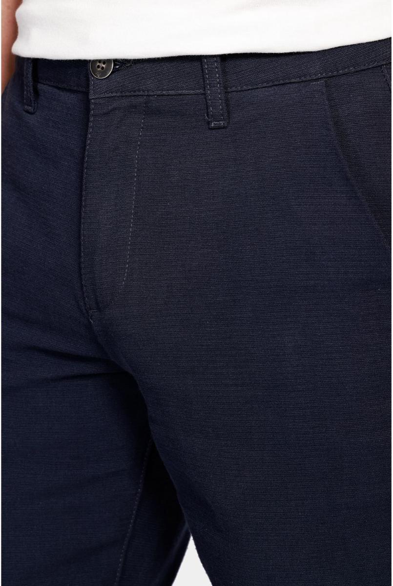 Bermuda Aramis Chino Clássica Maquinetada Rústica Marinho - 8