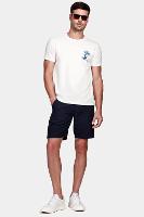 Bermuda Aramis Chino Clássica Maquinetada Rústica Marinho - 2