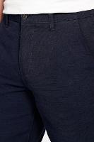 Bermuda Aramis Chino Clássica Maquinetada Rústica Marinho - 3