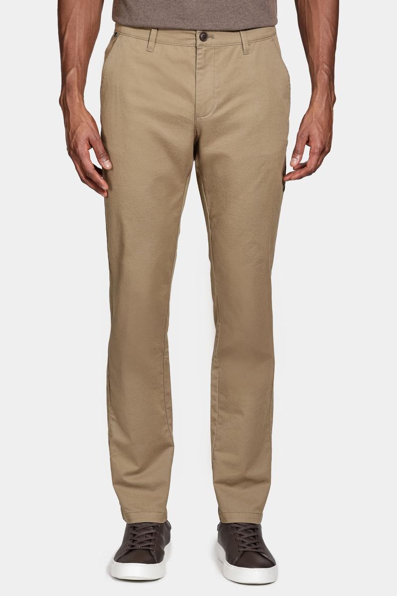 Calca Chino Algodão Premium Básica Caqui - 1