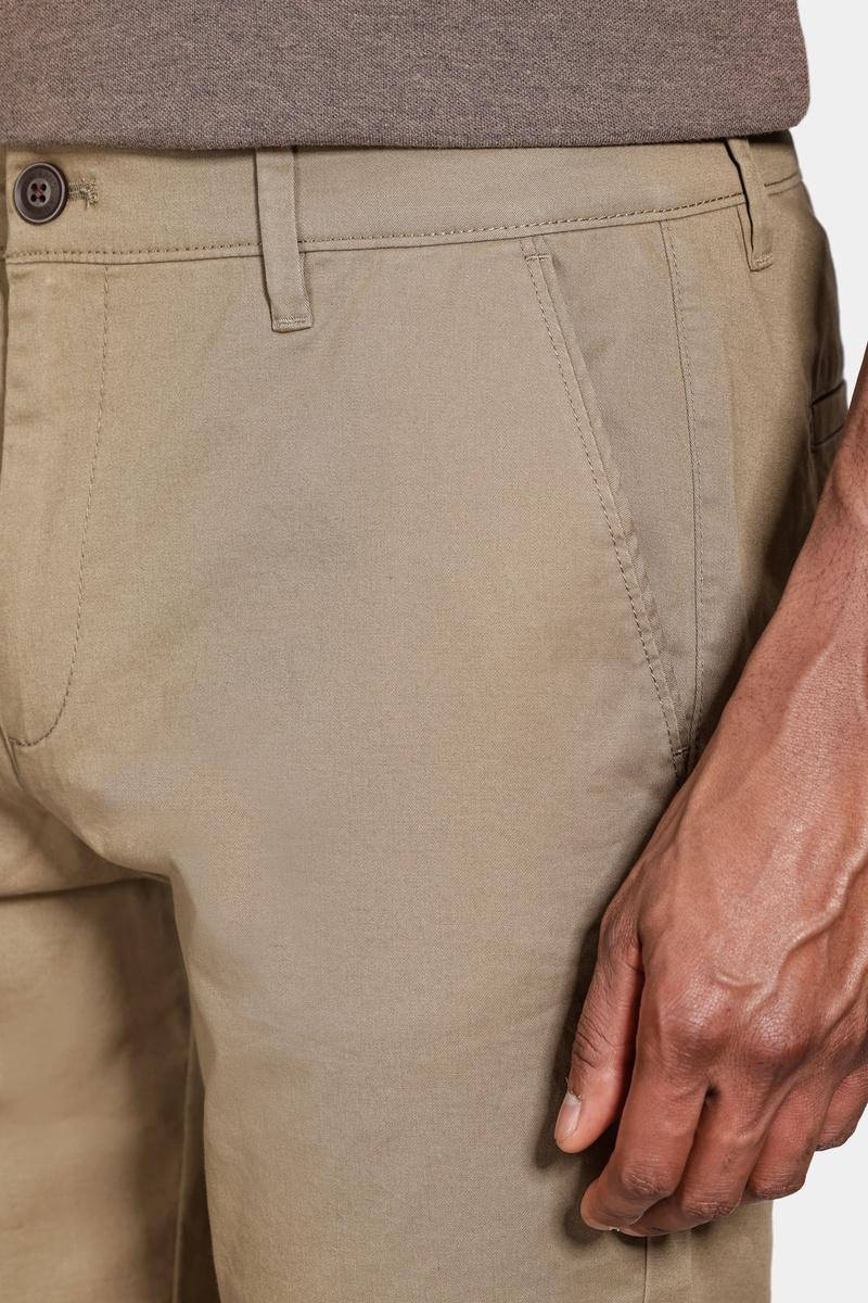 Calca Chino Algodão Premium Básica Caqui - 3