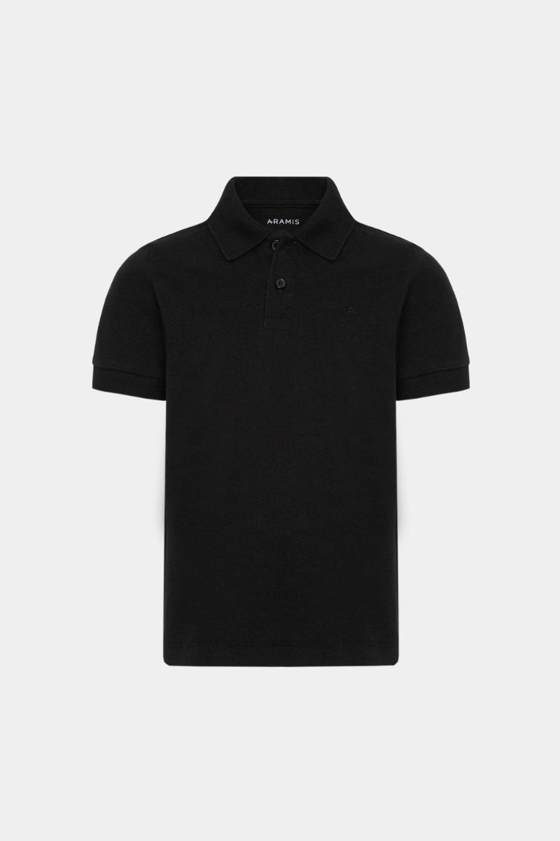Polo Infantil Aramis Piquet Preto - 1