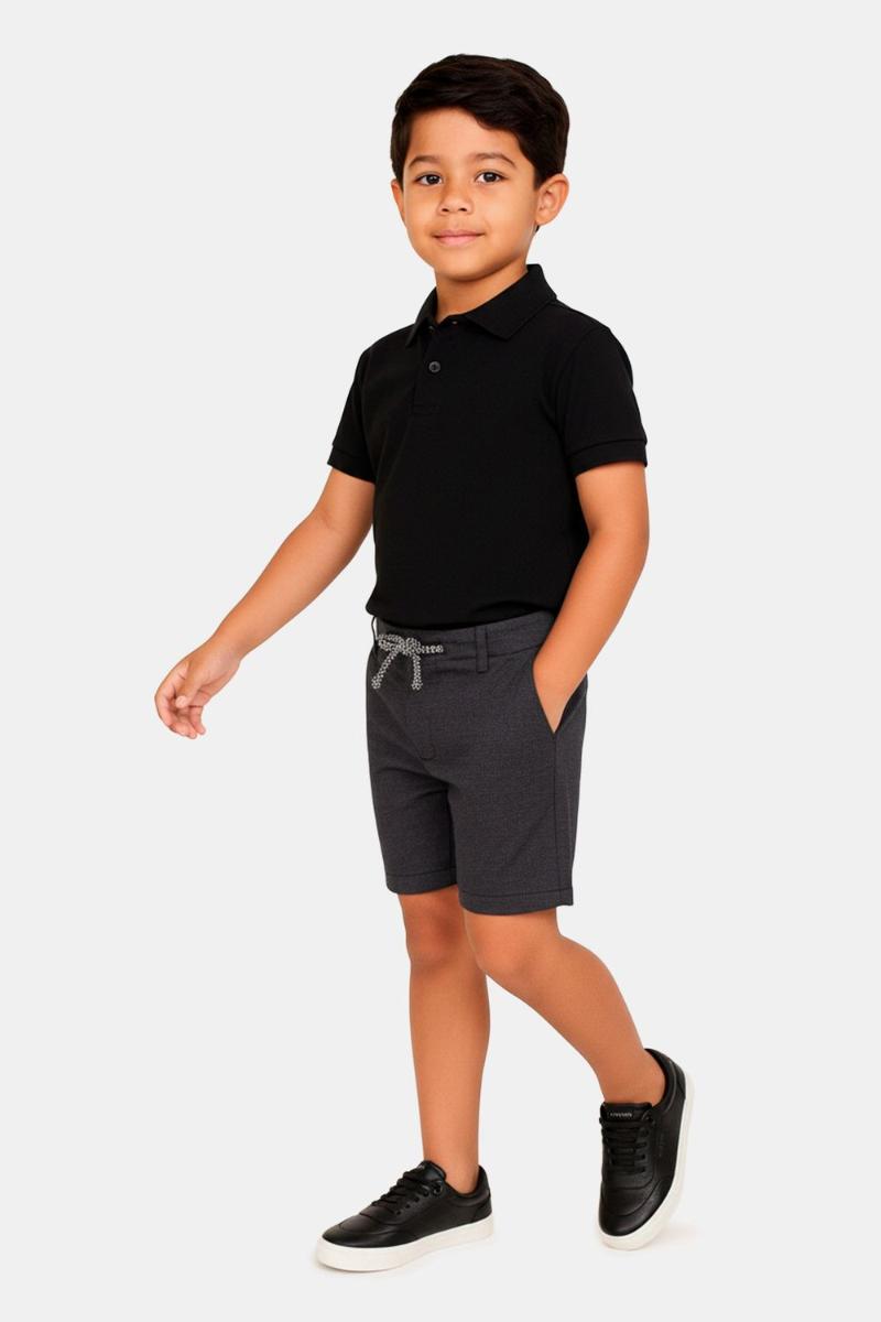 Polo Infantil Aramis Piquet Preto - 3