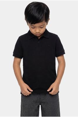 Polo Infantil Aramis Piquet Preto