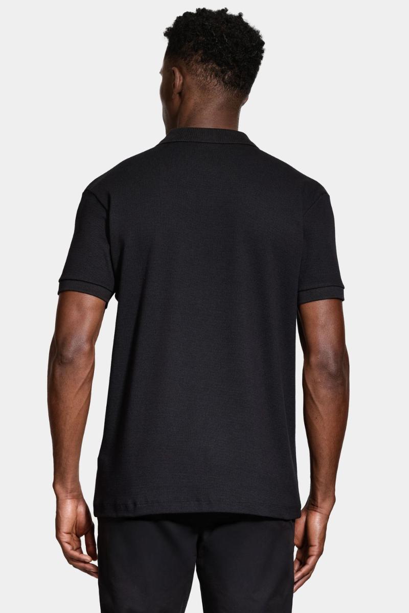 Polo Aramis Manga Curta Quadrile Preto - 4