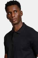 Polo Aramis Manga Curta Quadrile Preto - 3