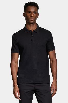 Polo Aramis Manga Curta Quadrile Preto