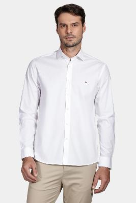Camisa Aramis Manga Longa Slim de Stretch Branco
