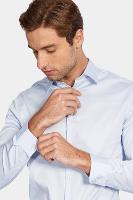 Camisa Aramis Manga Longa Social Super Slim Fio 60 Azul - 3