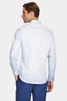 Camisa Aramis Manga Longa Social Super Slim Fio 60 Azul