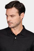 Polo Aramis Piquet Duplo Gola Relevo Preto - 3