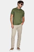 Polo Manga Curta Aramis Mercerized Interlock Militar - 2