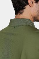 Polo Manga Curta Aramis Mercerized Interlock Militar
