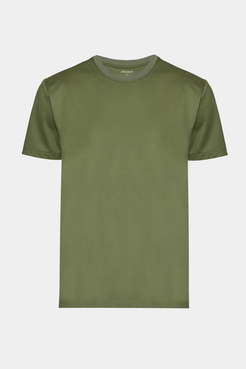 Camiseta Manga Curta Aramis Mercerized Interlock Militar - 1