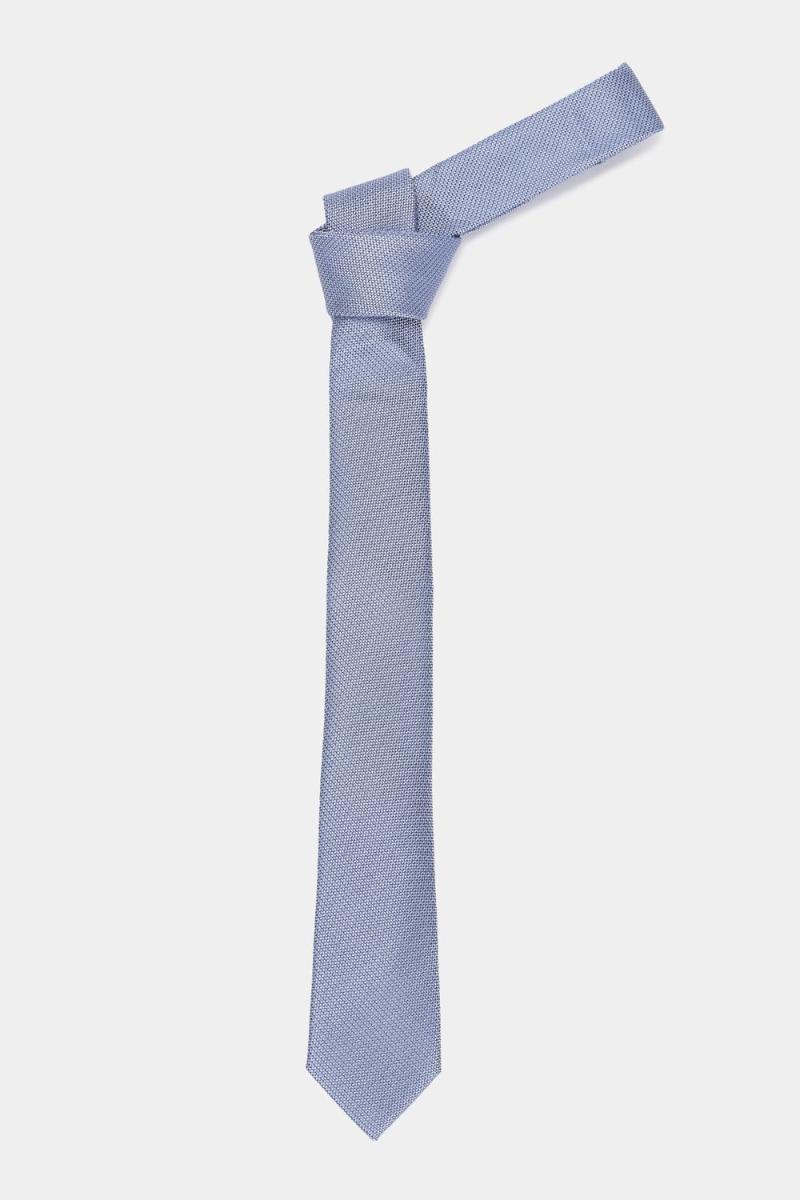 Gravata Aramis Jacquard Seda Star Azul Claro - 3