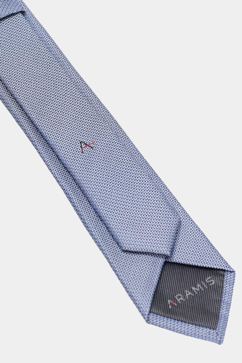 Gravata Aramis Jacquard Seda Star Azul Claro - 4