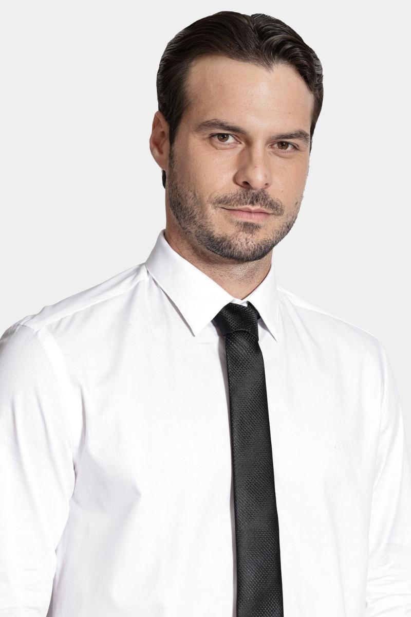 Gravata Aramis Jacquard Seda Gradient Preto - 2