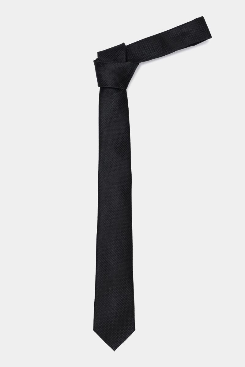 Gravata Aramis Jacquard Seda Gradient Preto - 3