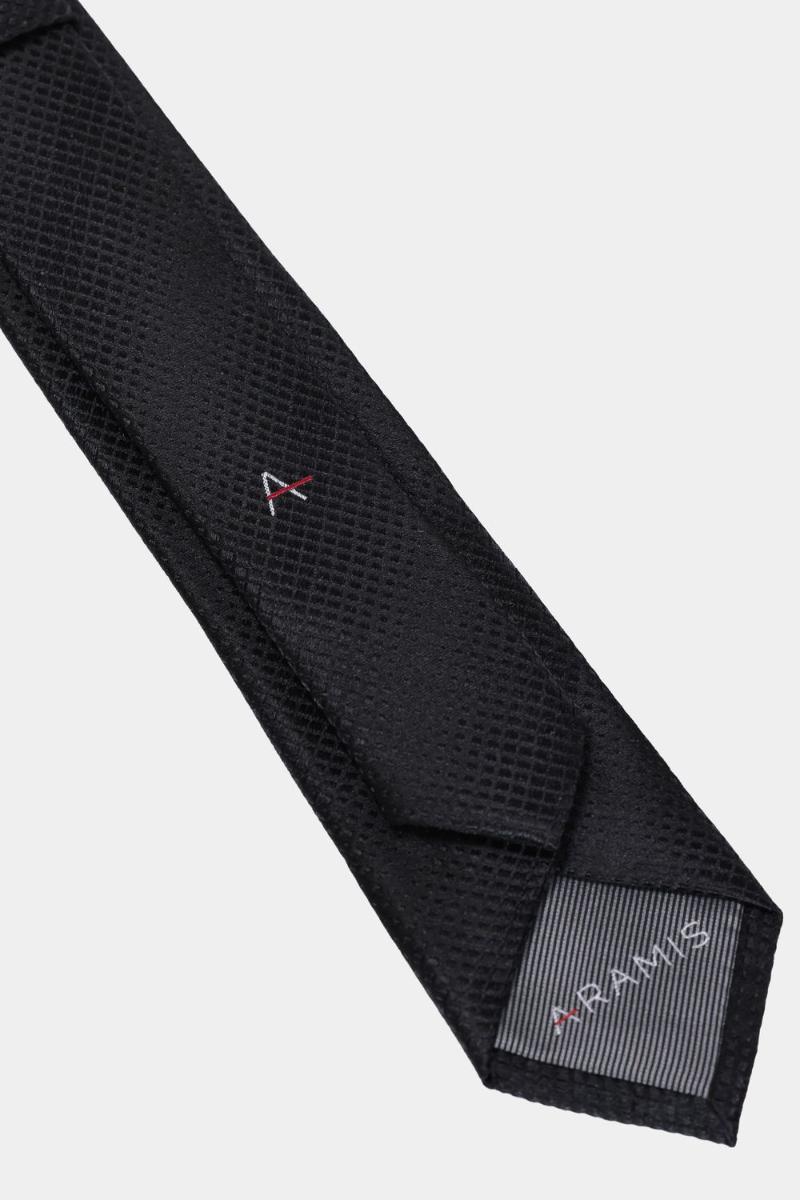 Gravata Aramis Jacquard Seda Gradient Preto - 4