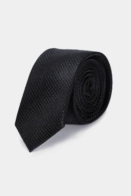 Gravata Aramis Jacquard Seda Gradient Preto