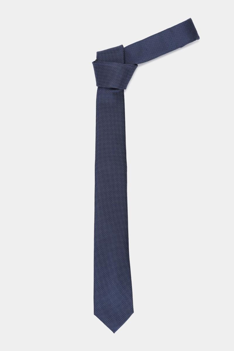 Gravata Aramis Jacquard Seda Dots Azul - 3