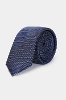 Gravata Aramis Jacquard Seda Dots Azul - 1