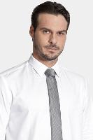 Gravata Aramis Jacquard Seda Root Cinza - 2