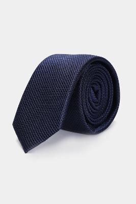 Gravata Aramis Jacquard Seda Diamond Marinho