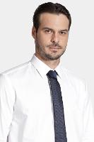 Gravata Aramis Jacquard Seda Diamond Marinho - 2