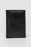 Carteira Aramis de Couro Textura e Rec  Preto - 1