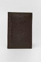 Carteira Aramis de Couro Textura e   Cafe - 1