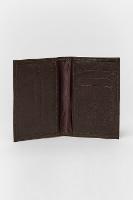 Carteira Aramis de Couro Textura e   Cafe - 2