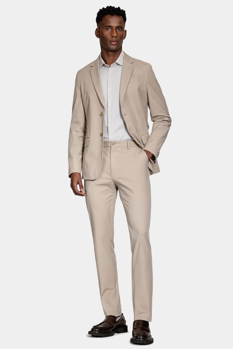 Calça Aramis Alfaiataria Algodão Soft Super Slim Caqui - 3