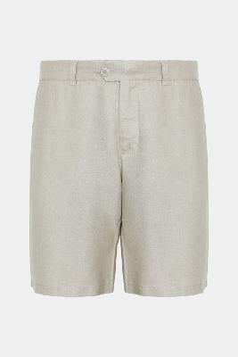 Bermuda Aramis Alfaiataria Linho Caqui