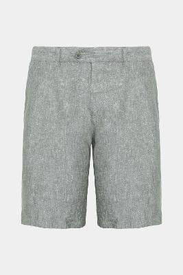 Bermuda Aramis  Linho Bolso Faca Verde Militar