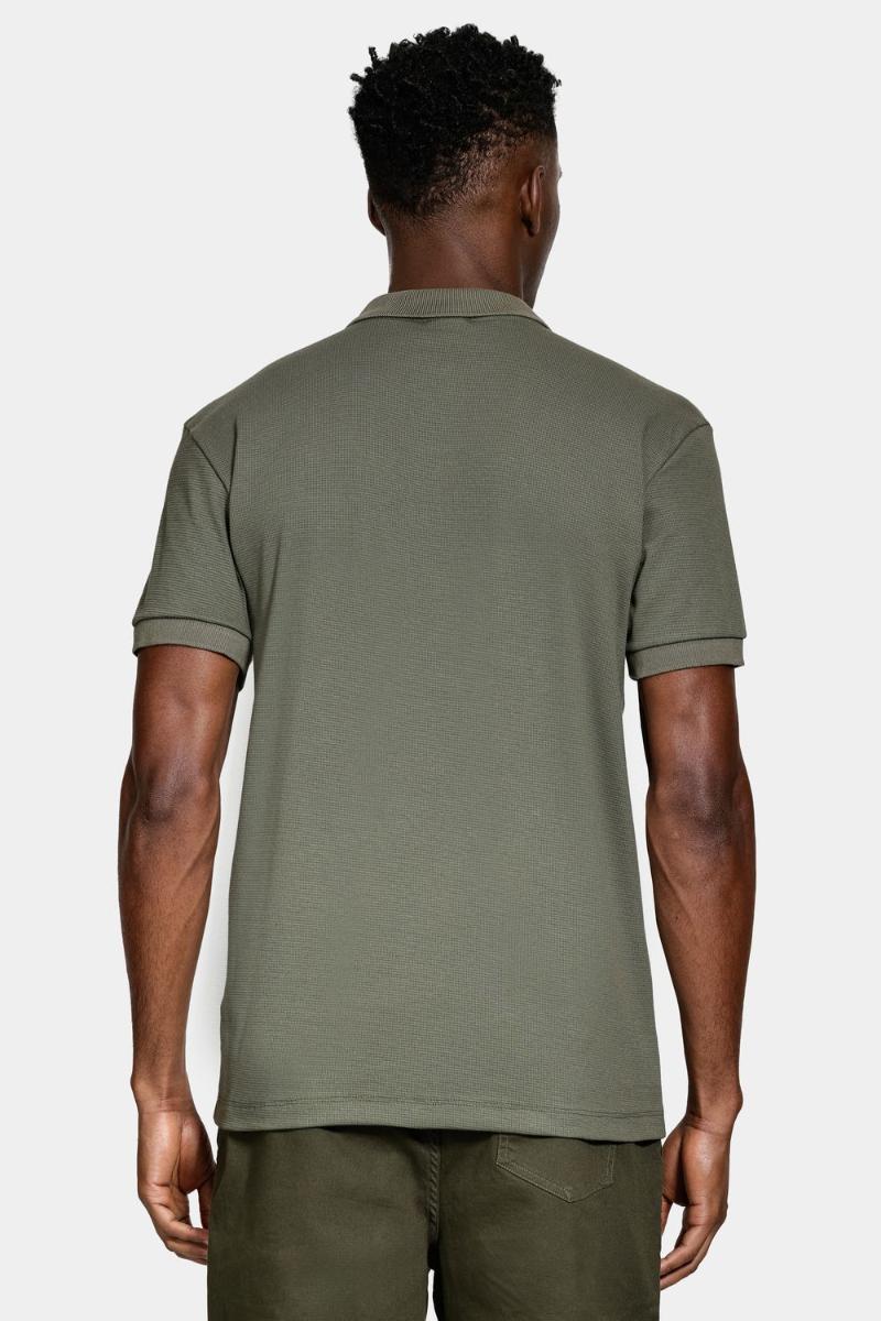 Polo Aramis Manga Curta Quadrile Verde Militar - 4
