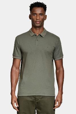 Polo Aramis Manga Curta Quadrile Verde Militar