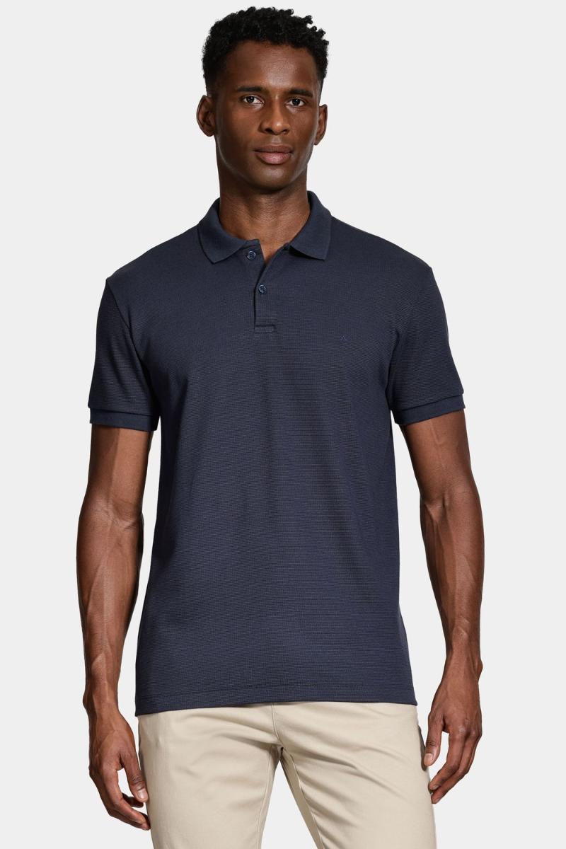 Polo Aramis Manga Curta Quadrile Marinho - 1