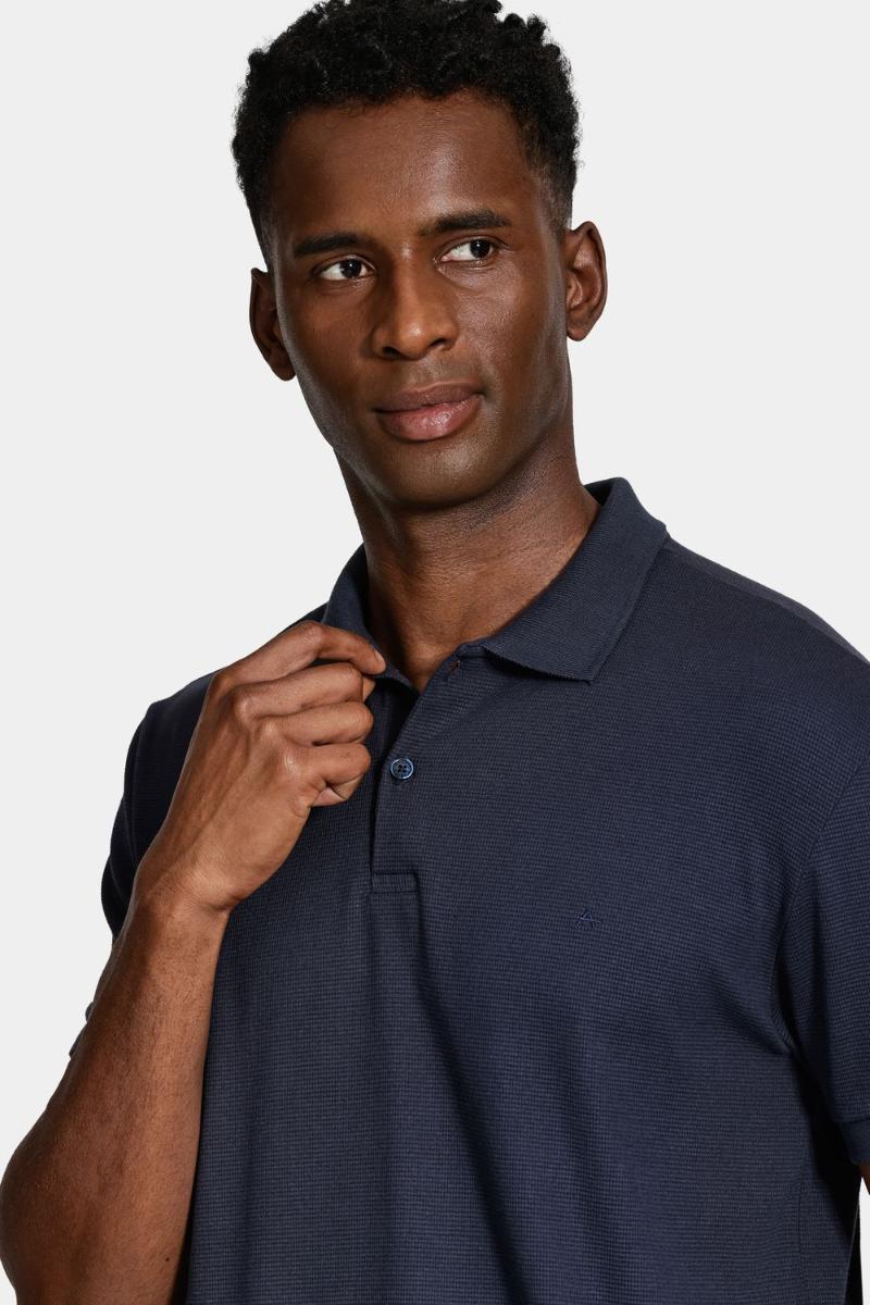 Polo Aramis Manga Curta Quadrile Marinho - 3