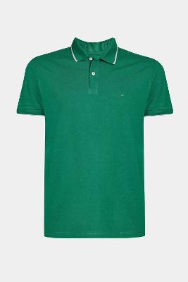 Polo Aramis Classic 1 Friso Verde Amaz Com Cinza Claro