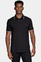 Polo Aramis Classic 1 Friso Preto Com Cinza Claro - 1