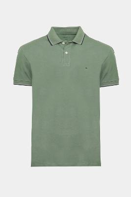 Polo Aramis Básica 4 Frisos Selva Com Militar