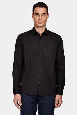 Camisa Aramis Reg Tricoline Stretch Preto