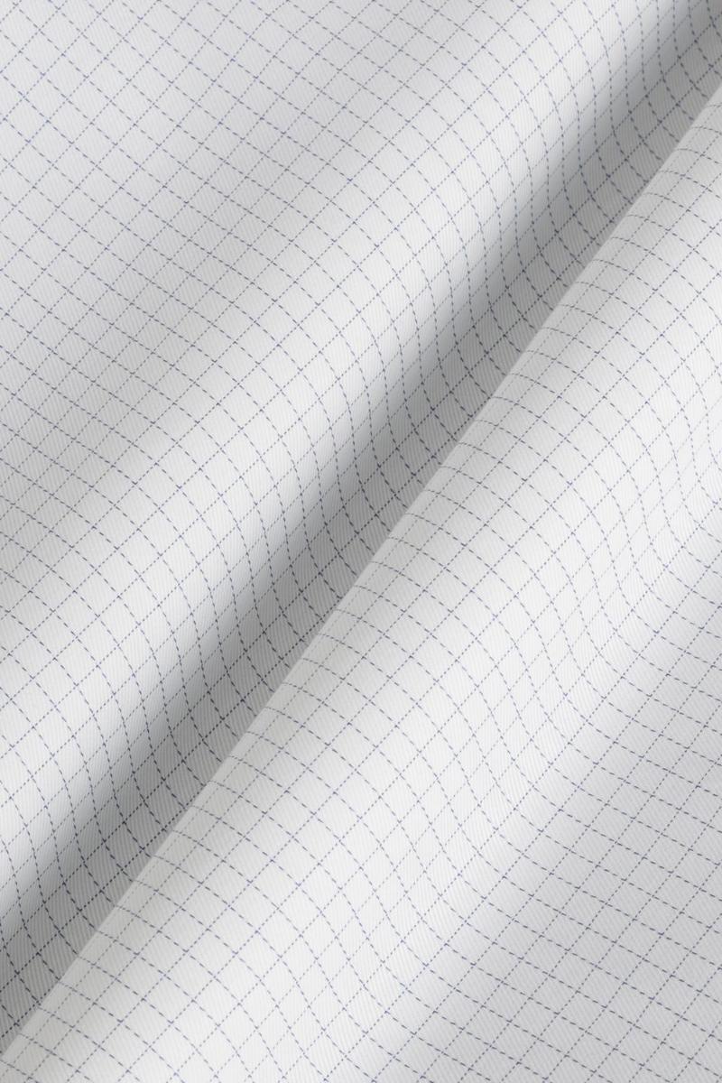 Camisa Aramis Manga Longa Slim Xadrez Branco Com Azul - 6